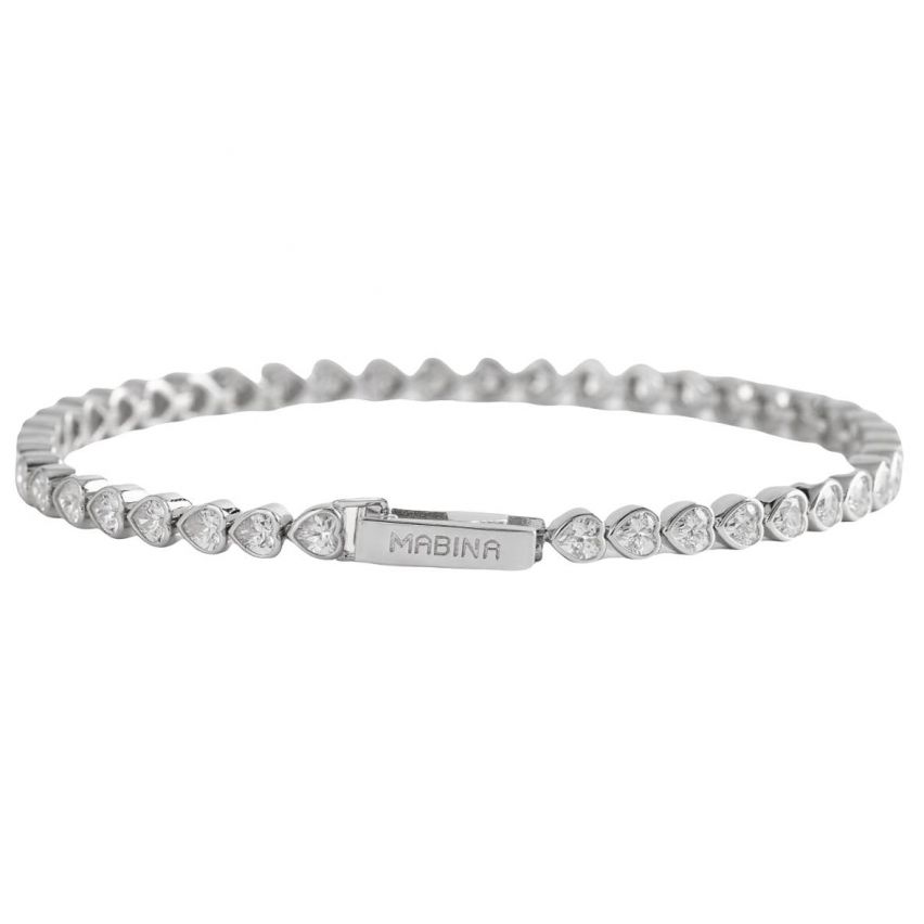 Bracciale tennis da donna Mabina in argento - 533510/M