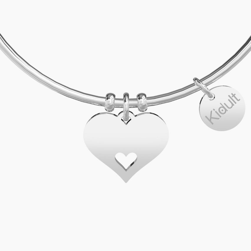 Bracciale Kidult in acciaio CUORE|AMICA