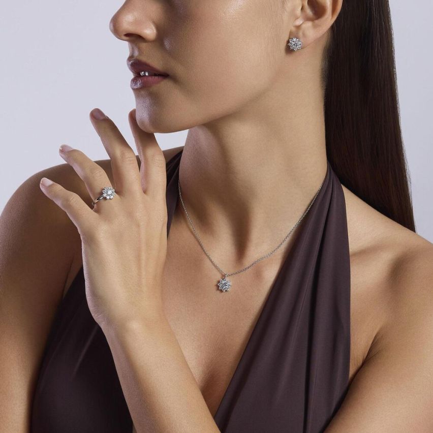 Collana da donna Mabina in argento - 553764