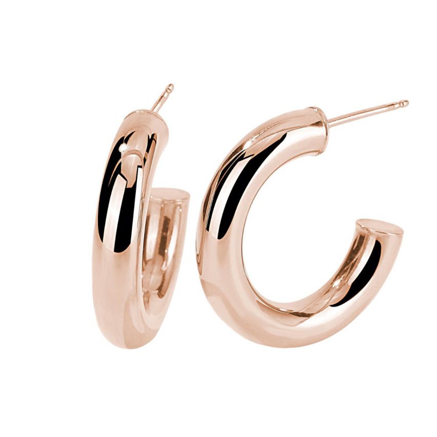 Orecchini a cerchio da donna Mabina in argento - 563447