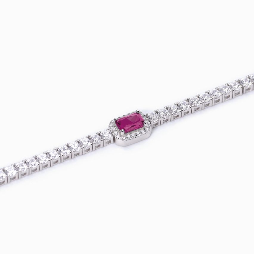 Bracciale tennis da donna Mabina in argento - 533741-M