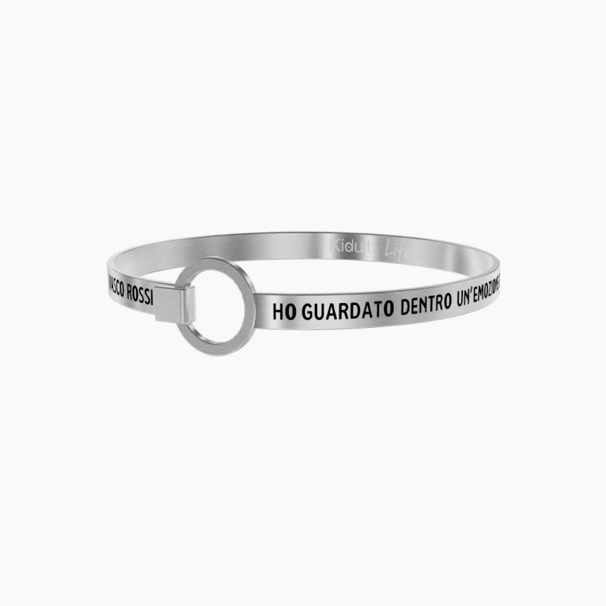 Bracciale Kidult in acciaio SENZA PAROLE|VASCO ROSSI