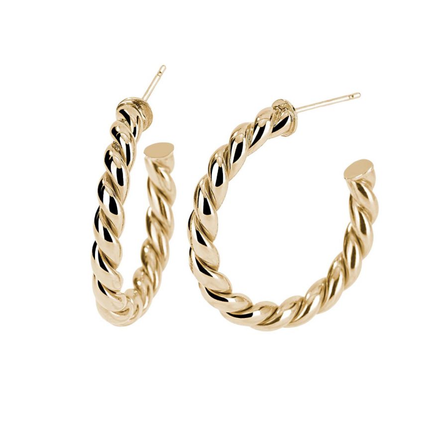 Orecchini a cerchio da donna Mabina in argento - 563454