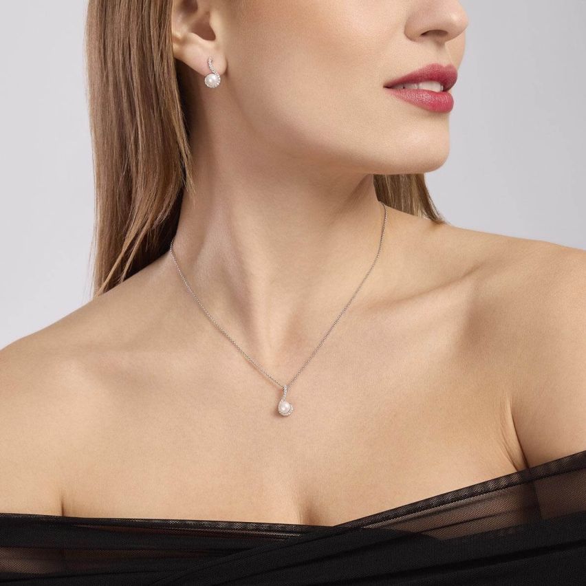 Collana da donna Mabina in argento - 553701