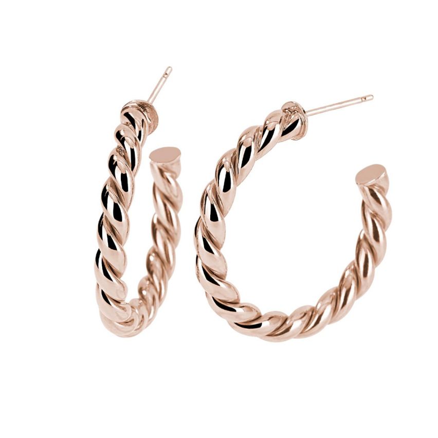 Orecchini a cerchio da donna Mabina in argento - 563453