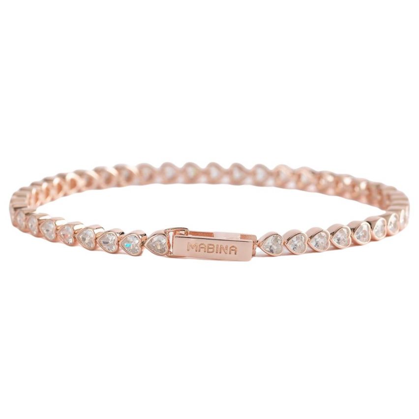 Bracciale tennis da donna Mabina in argento - 533511-M