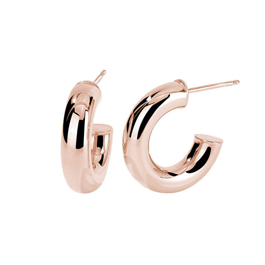 Orecchini a cerchio da donna Mabina in argento - 563444