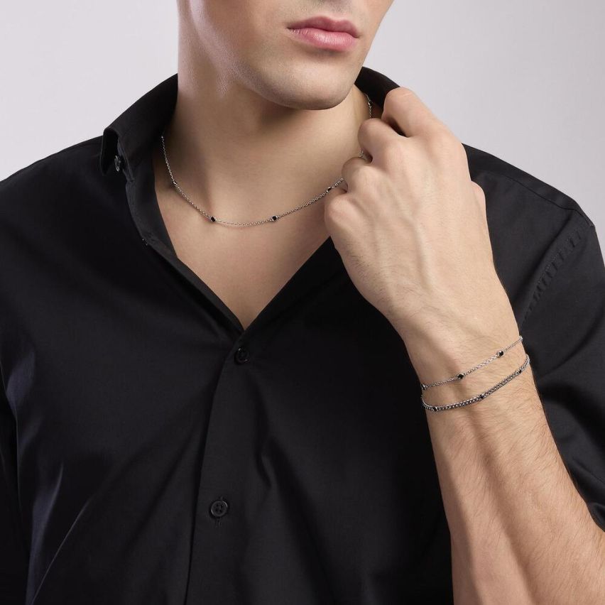 Bracciale da uomo Mabina in argento - 533845