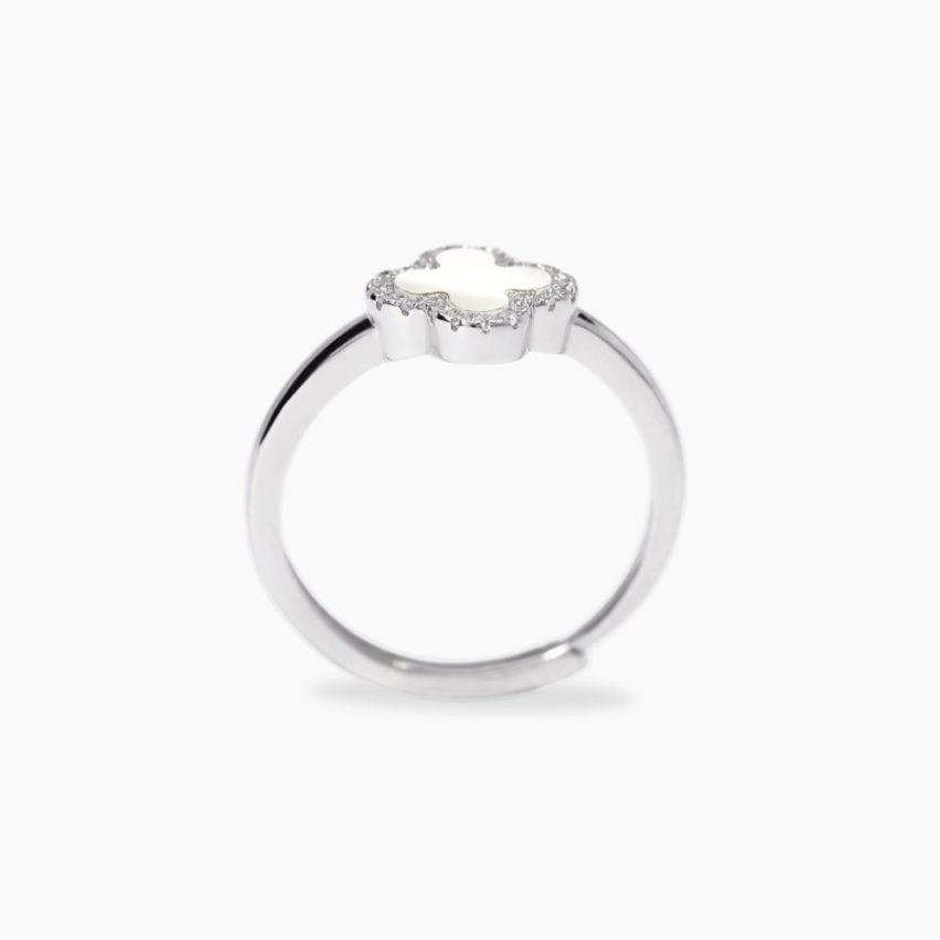 Anello donna Mabina argento 925 con fiore in madreperla - 523487