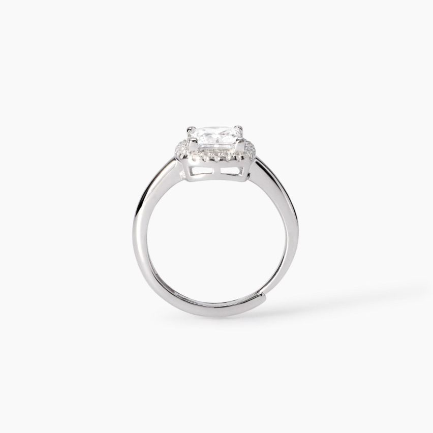 Anello donna Mabina argento 925 zircone bianco regolabile - 523449