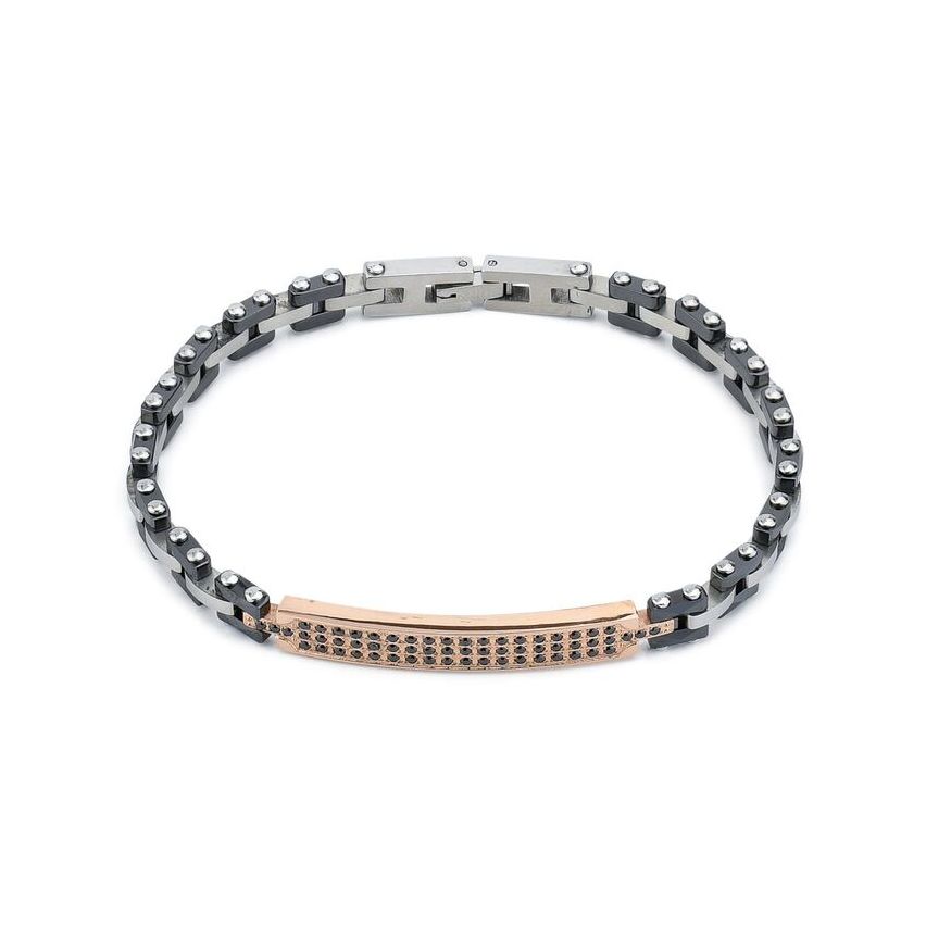Bracciale da uomo Boccadamo Man in acciaio - ABR701D