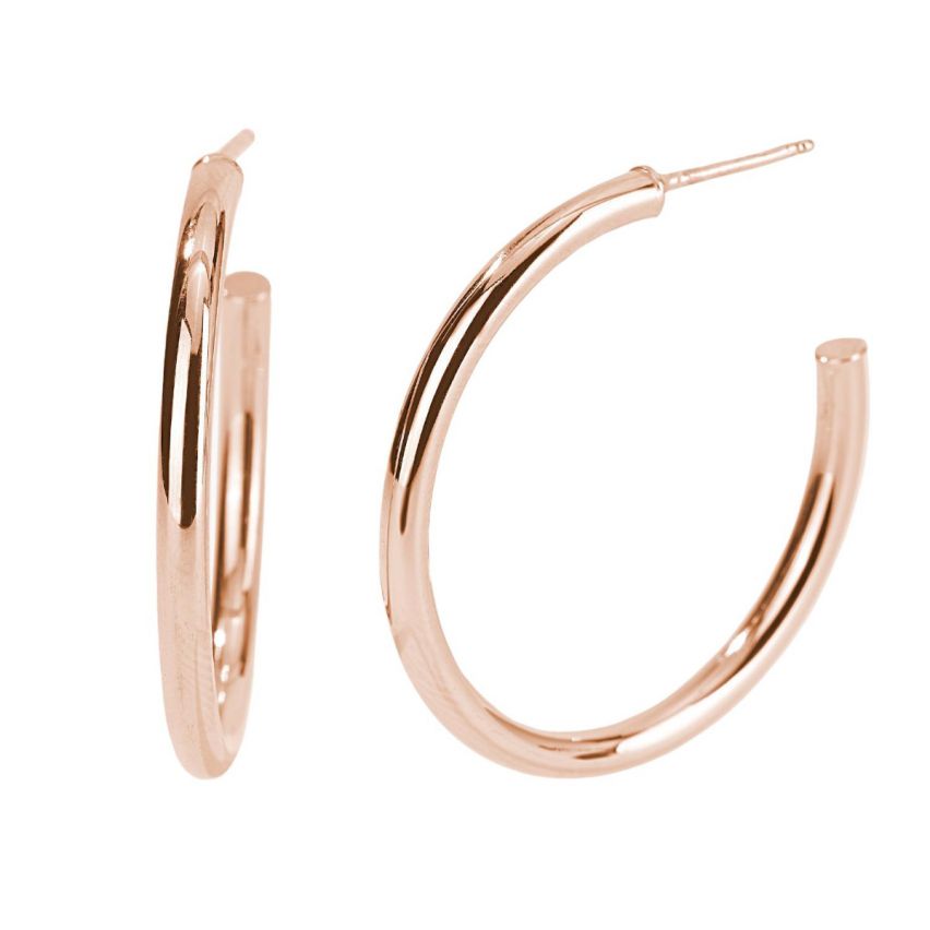 Orecchini a cerchio da donna Mabina in argento - 563450