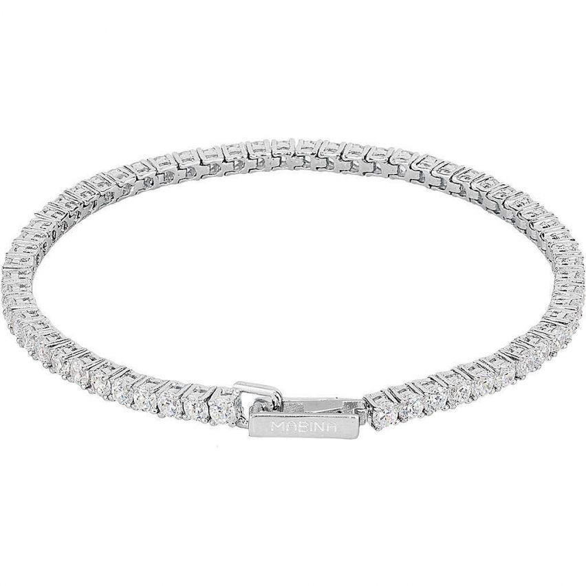 Bracciale tennis da donna Mabina in argento - 533019-M