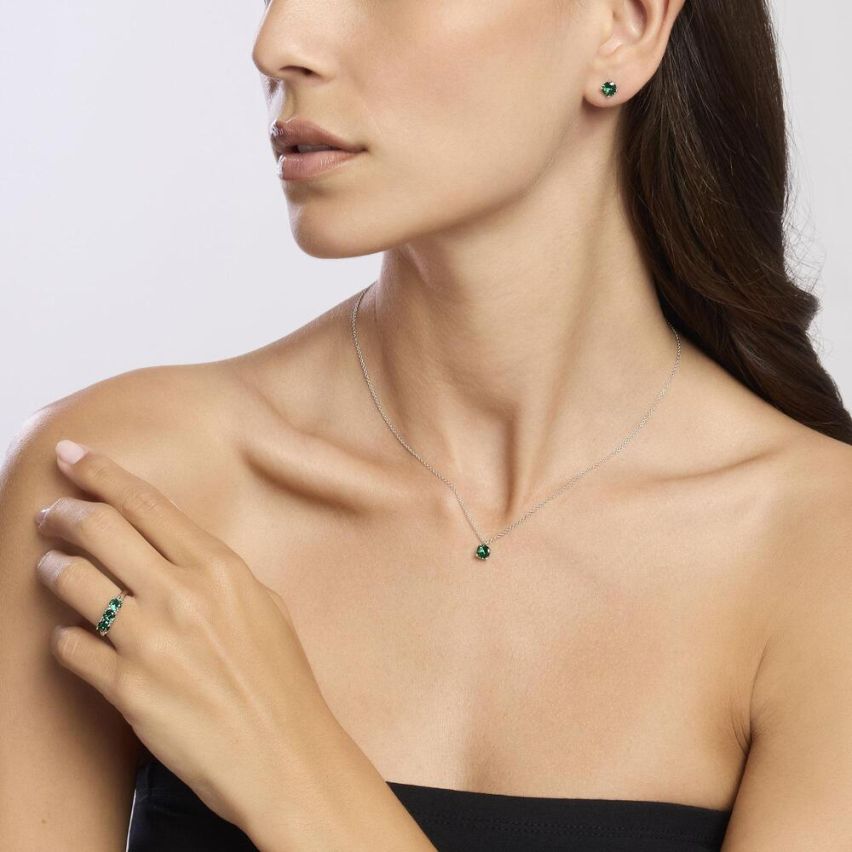 Anello trilogy da donna Mabina in argento - 523390