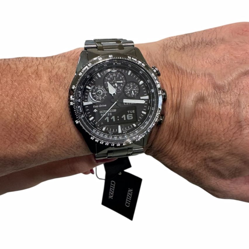 Orologio da uomo Citizen Promaster Skyhawk - JV2005-58E - Eco-Drive acciaio vetro zaffiro