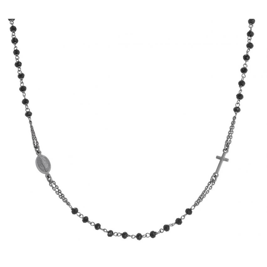 Collana rosario Amen in argento - CRONN3