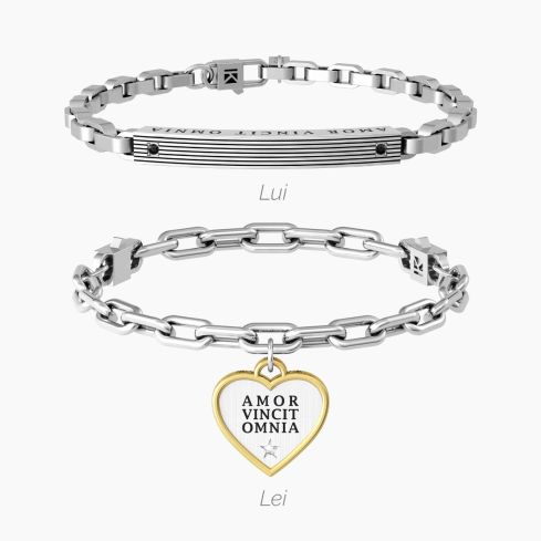 Set bracciali Kidult di coppia Love - 732131