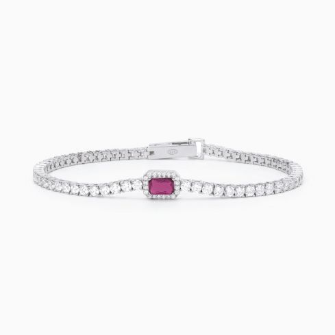 Bracciale tennis da donna Mabina in argento - 533741-M