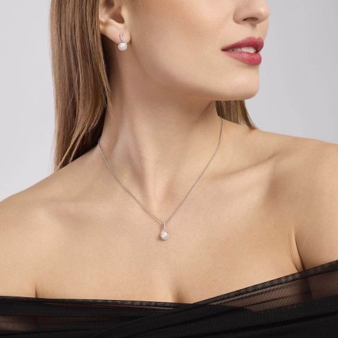 Collana da donna Mabina in argento - 553701