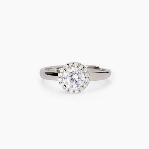 Anello solitario da donna Mabina in argento - 523418