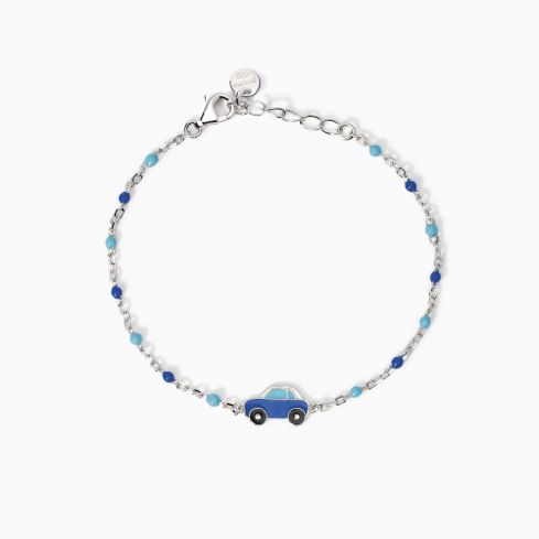 Bracciale bambino Mabina 534031 in argento 925 con macchinina
