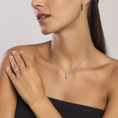 Collana da donna Mabina in argento - 553743