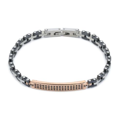 Bracciale da uomo Boccadamo Man in acciaio - ABR701D