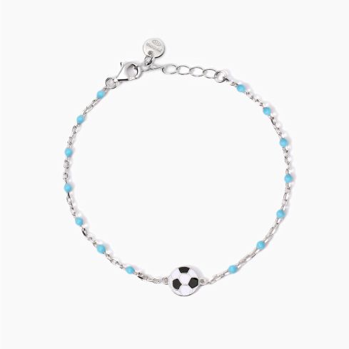 Bracciale da bambino Mabina Junior in argento con pallone - 533930