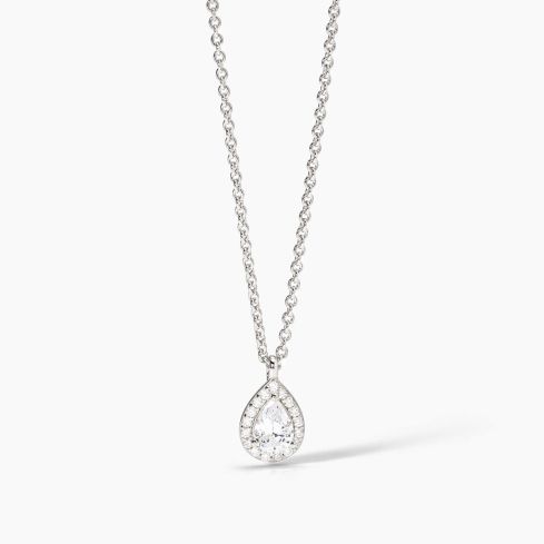 Collana da donna Mabina in argento con goccia - 553662