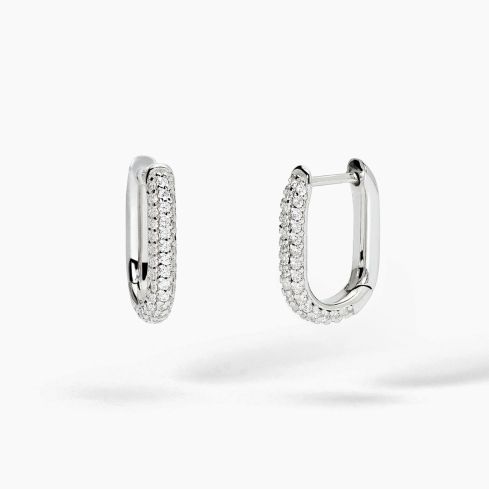 Orecchini da donna Mabina in argento ovali - 563730