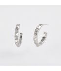 Orecchini a cerchio da donna Mabina in argento - 563476