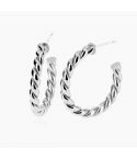 Orecchini a cerchio da donna Mabina in argento - 563452