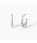 Orecchini a cerchio da donna Mabina in argento - 563351