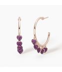 Orecchini a cerchio da donna Mabina in argento - 563331