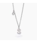 Collana da donna Mabina con iniziale S in argento - 553500S