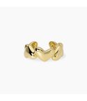 Anello con cuori in argento dorato Mabina donna - 523467