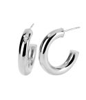 Orecchini a cerchio da donna Mabina in argento - 563446