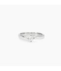 Anello solitario donna Mabina diamante lab-grown 0,20 ct in argento, vista frontale
