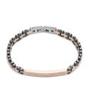 Bracciale da uomo Boccadamo Man in acciaio - ABR701RS