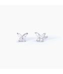 Orecchini da donna Mabina in argento con farfalla - 563572